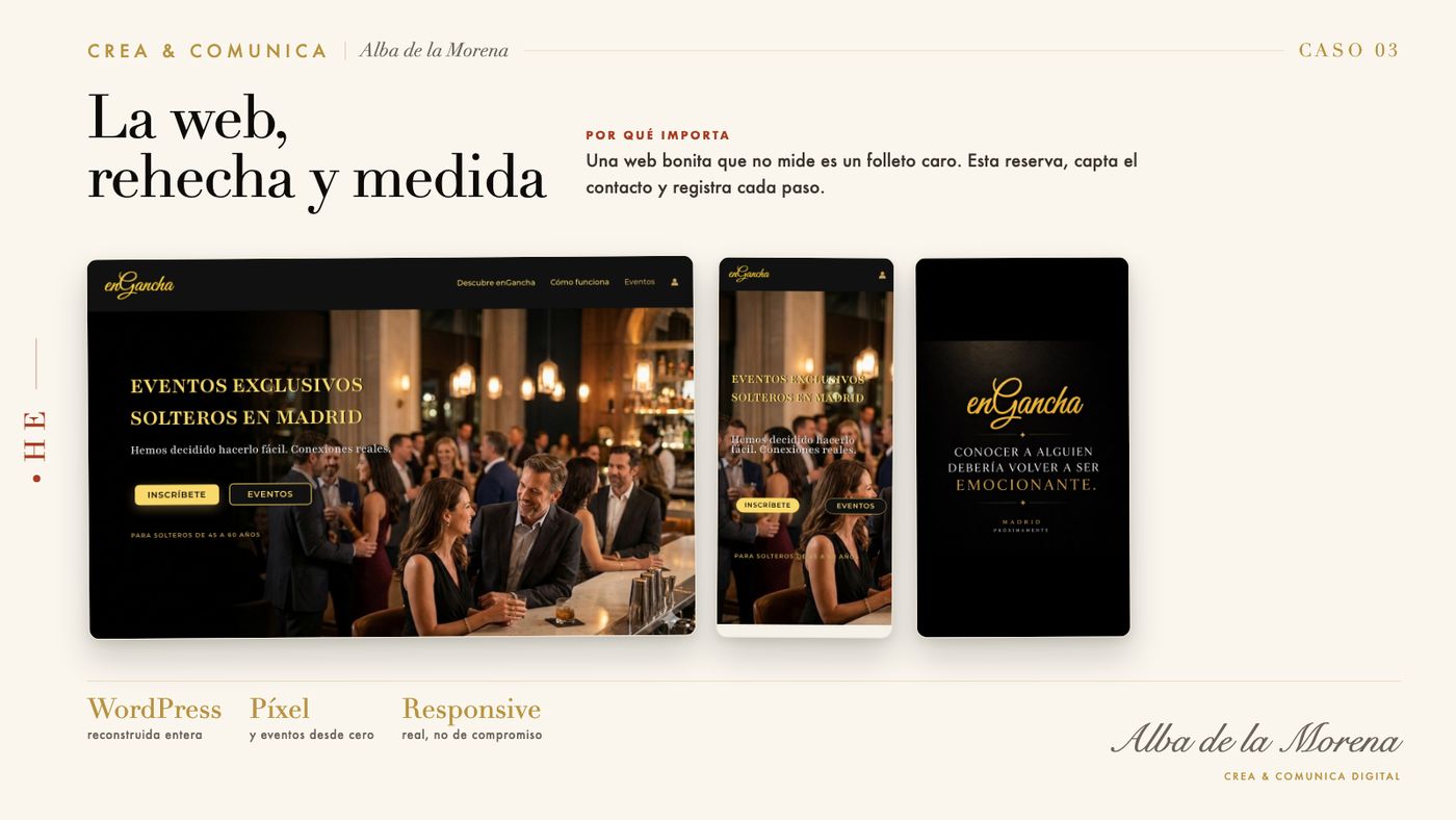 enGancha — la web rehecha y medida